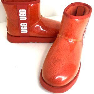 UGG Women's Classic Clear Mini Waterproof Winter Rain Boots Size 6